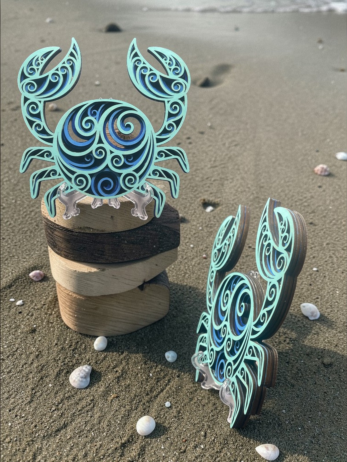 Hand-painted dimensional Art