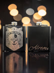 6oz Laser Engraved Flask