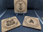 Custom Laser Engraved Cork Coasters