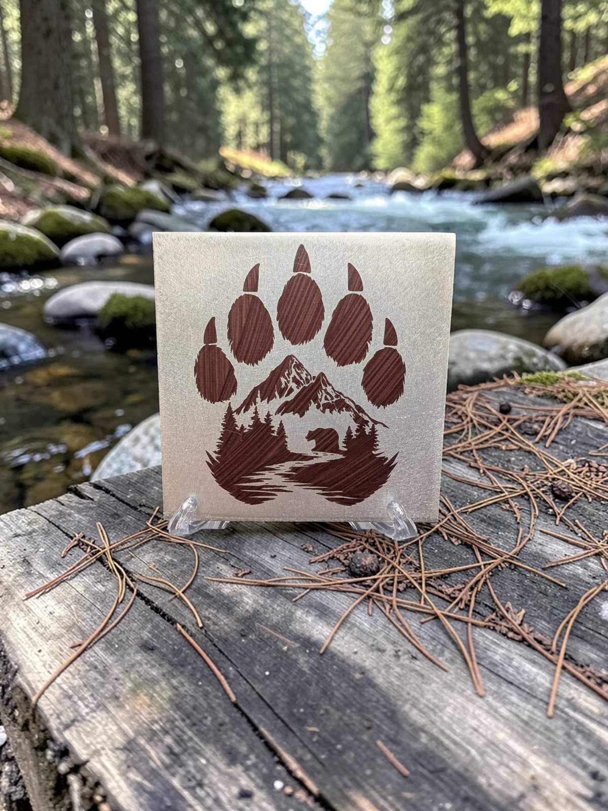Laser Engraved Aluminum Coasters