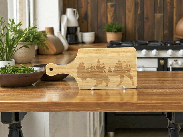 Acacia Wood Cutting Board with Groove