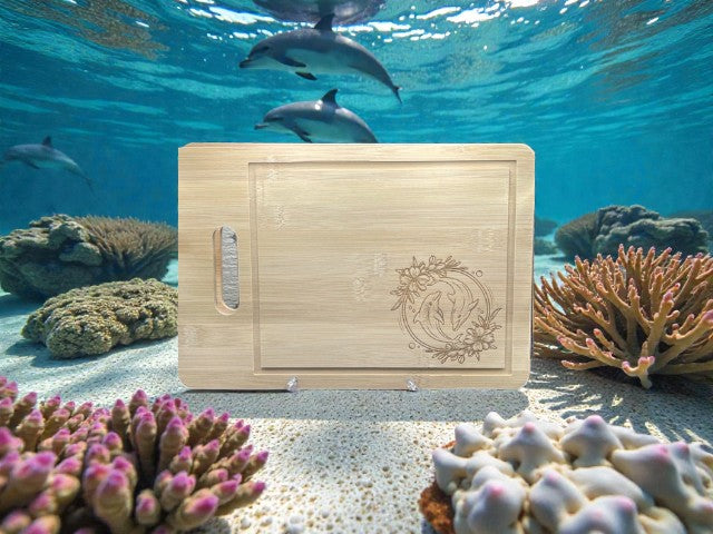 Acacia Wood Cutting Board with Groove