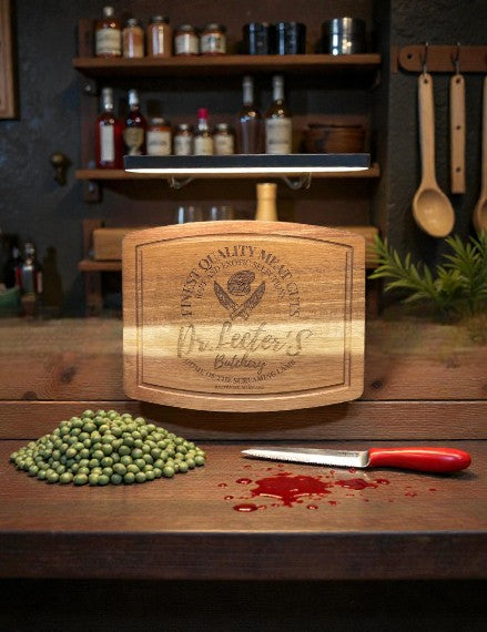 Acacia Wood Cutting Board with Groove
