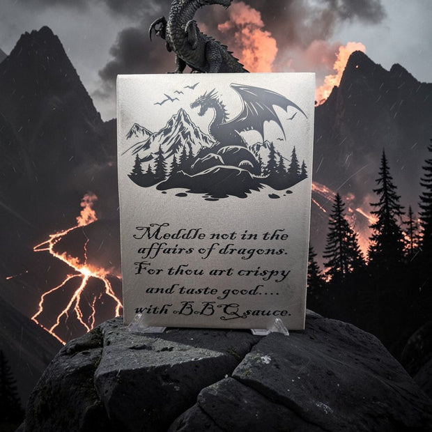 Laser Engraved Aluminum Sign