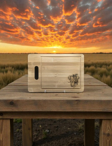 Acacia Wood Cutting Board with Groove