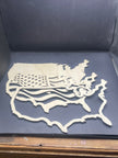 American Flag Wood Art Paint Kit