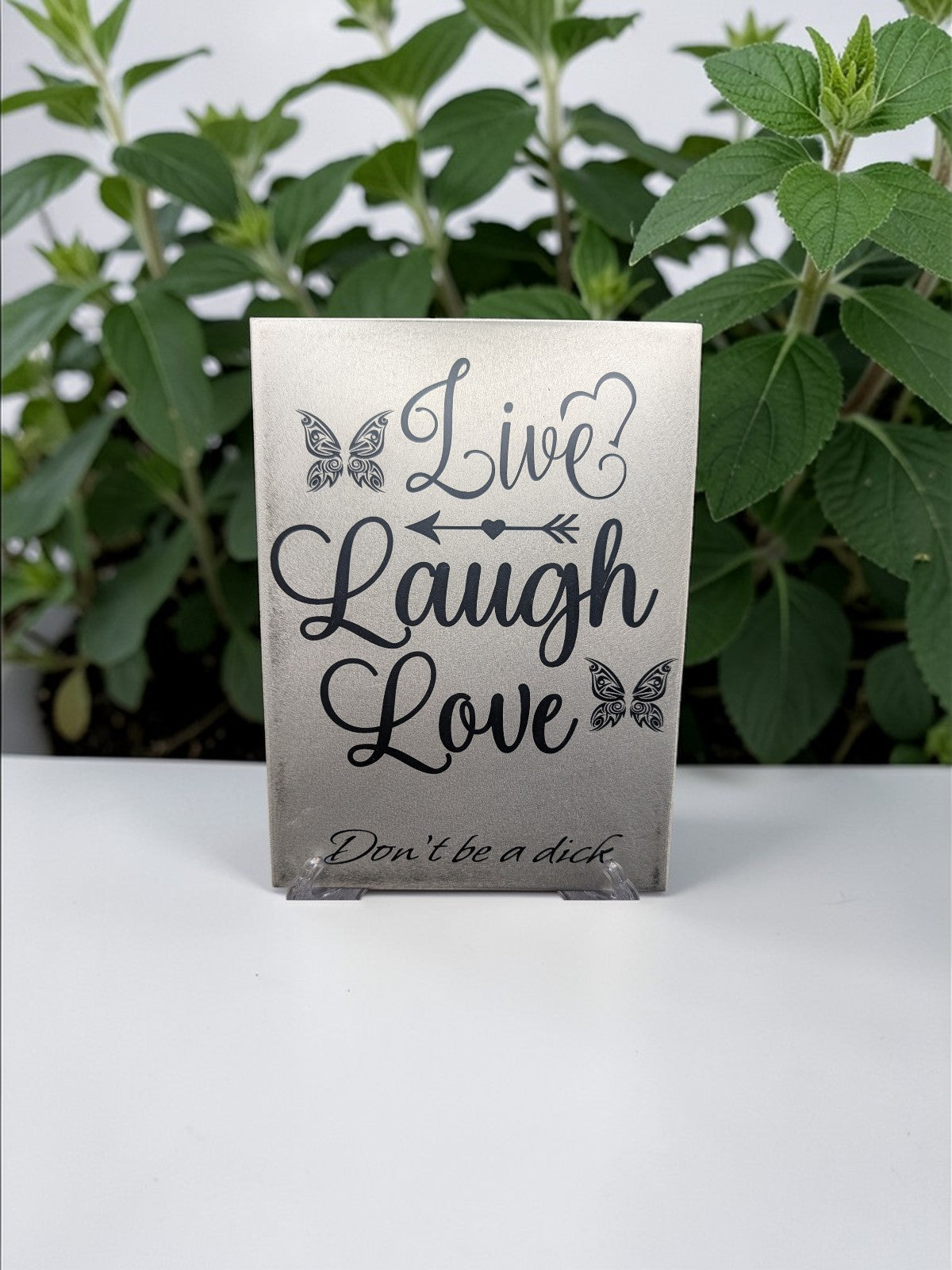 Laser Engraved Aluminum Sign