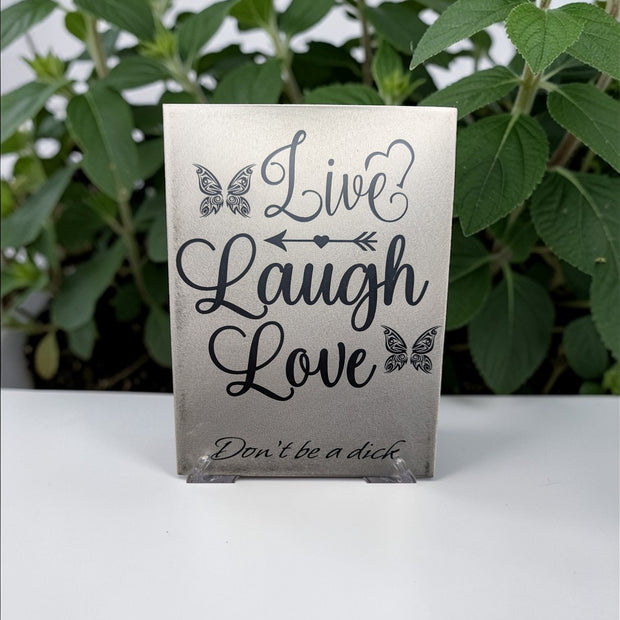 Laser Engraved Aluminum Sign