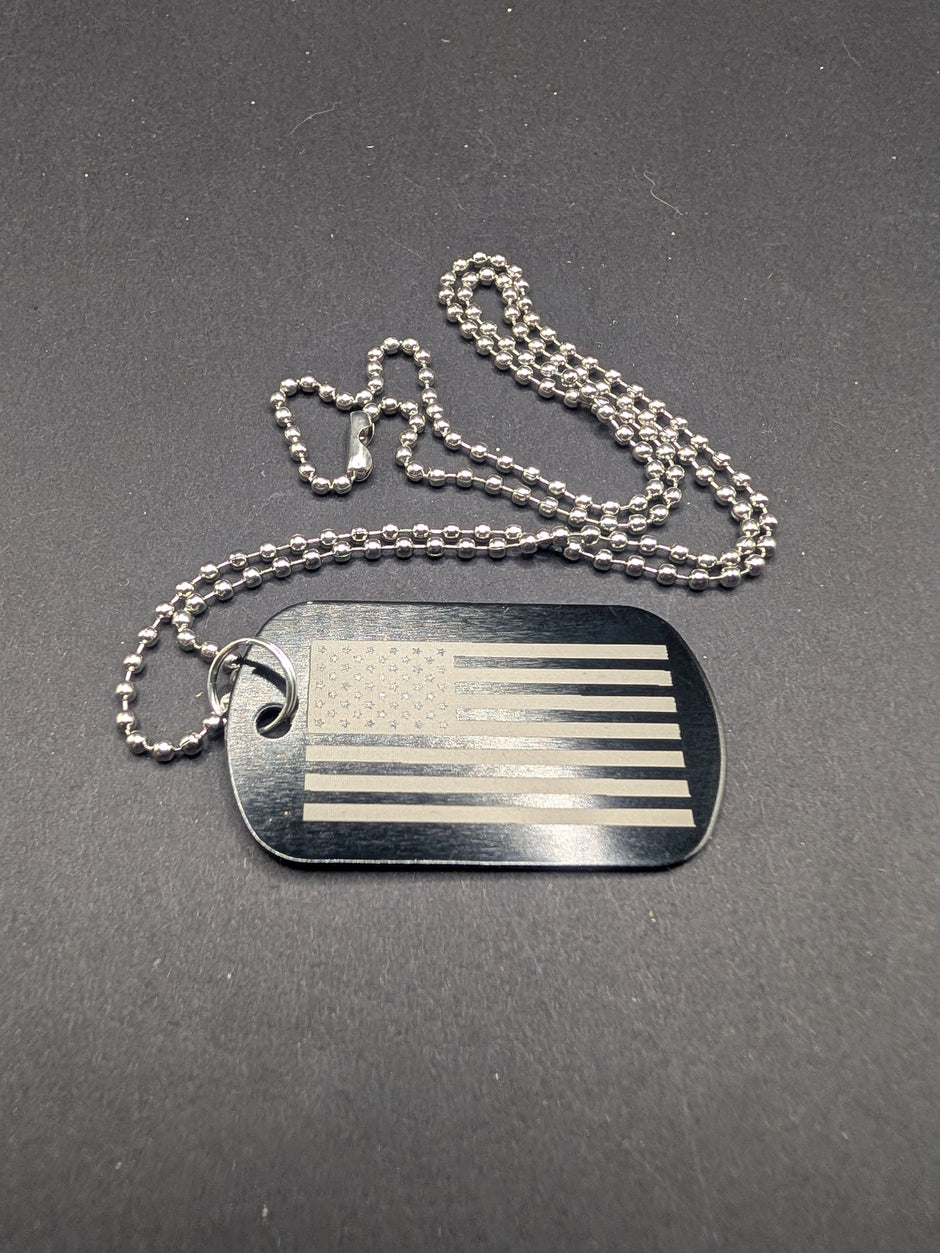 Stainless Steel Military Style Dog Tag