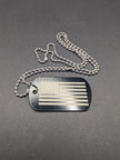 Stainless Steel Military Style Dog Tag