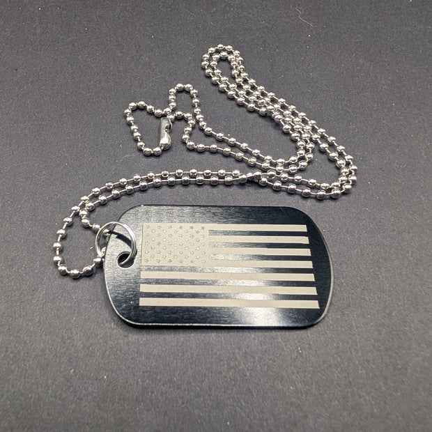 Stainless Steel Military Style Dog Tag
