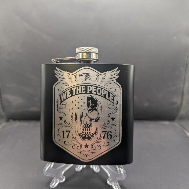 Laser Engraved Flask