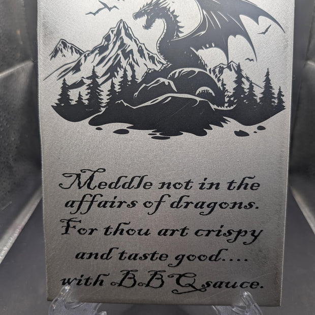 Laser Engraved Aluminum Sign