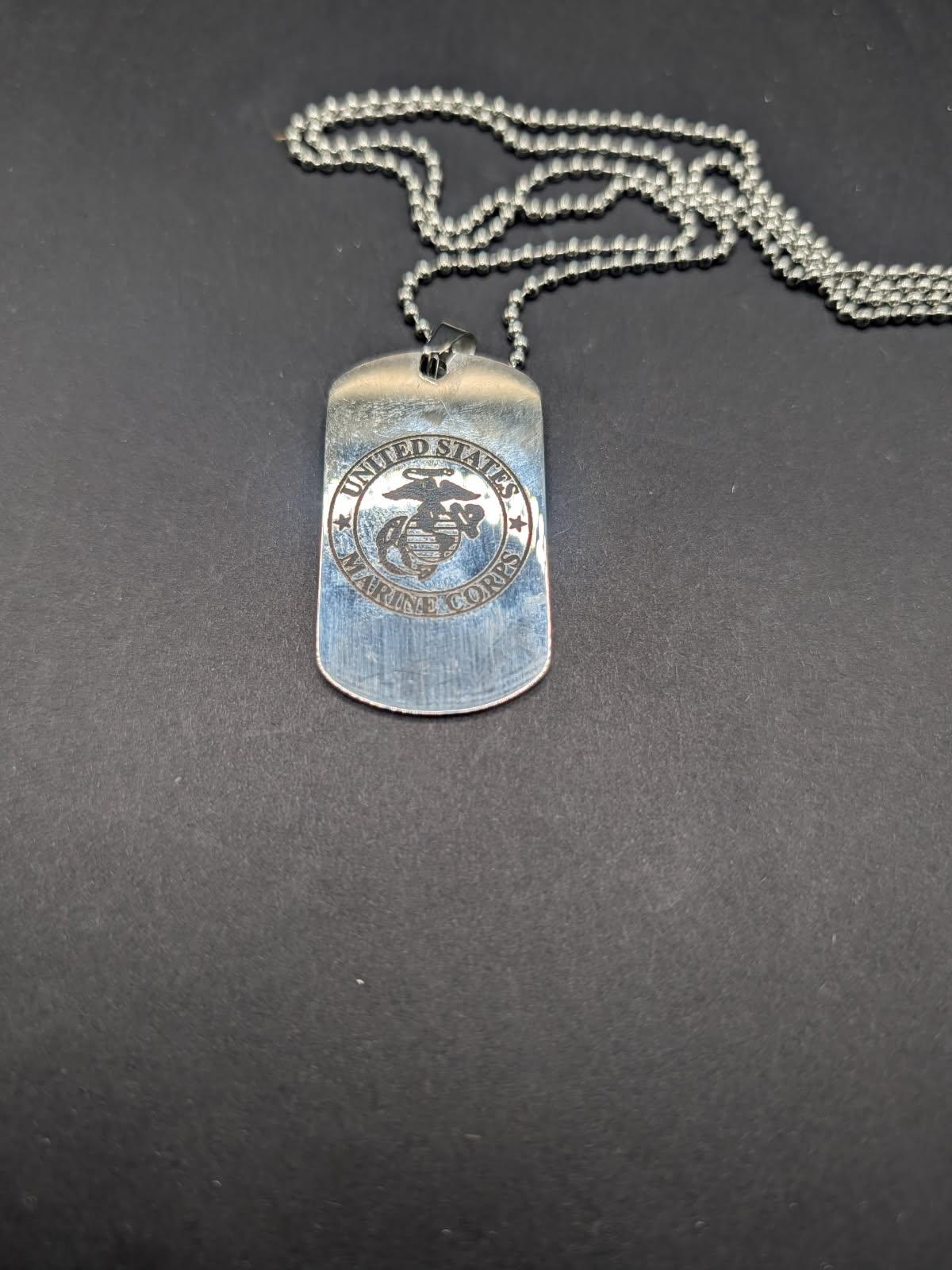 Stainless Steel Military Style Dog Tag
