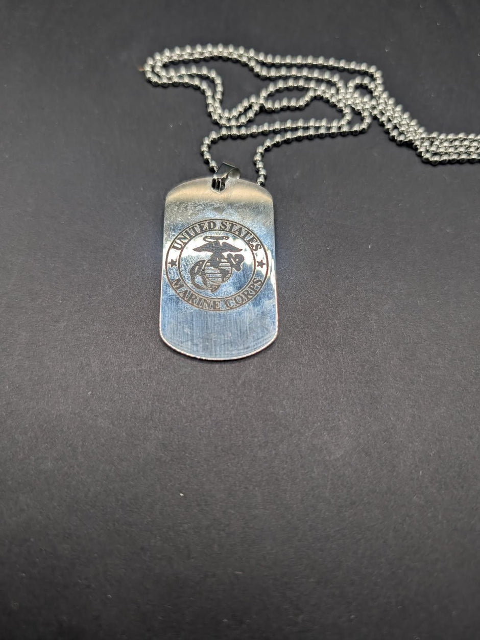 Stainless Steel Military Style Dog Tag