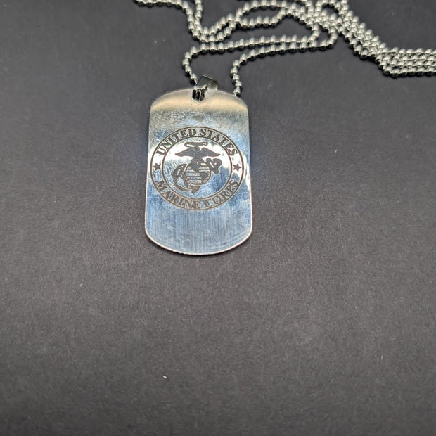 Stainless Steel Military Style Dog Tag