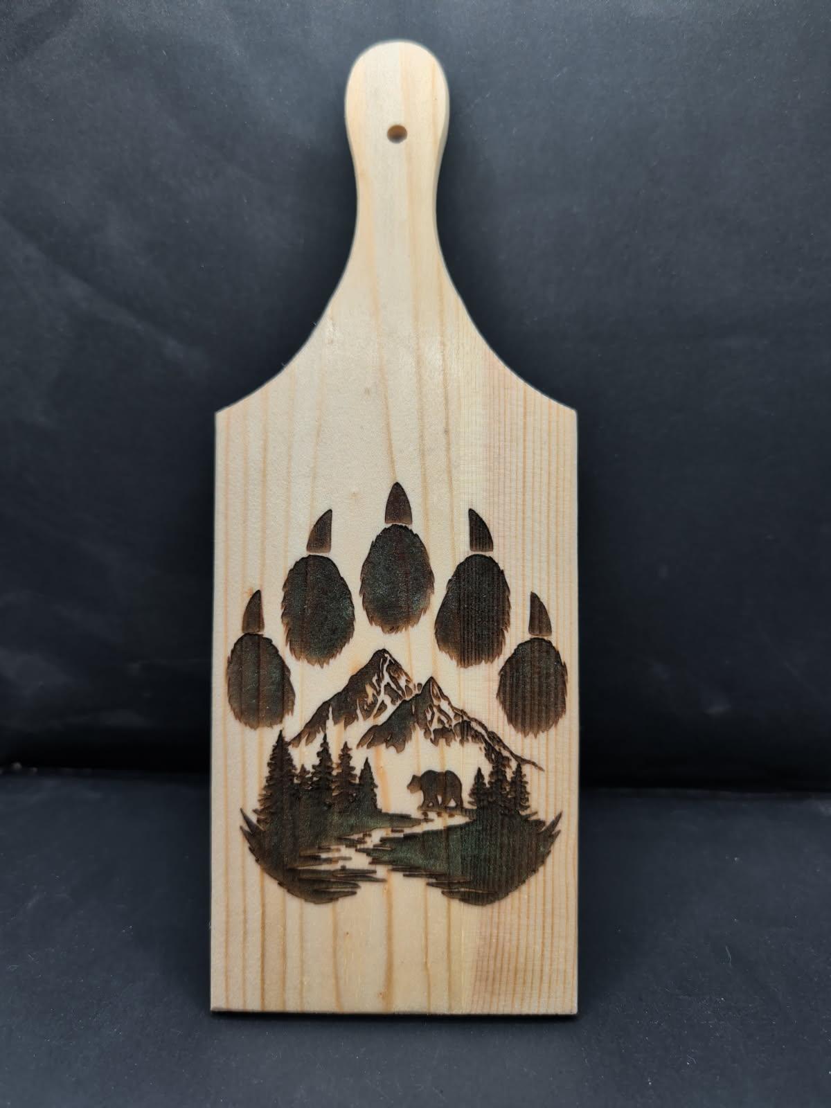 Laser Engraved with Resin Inlay
