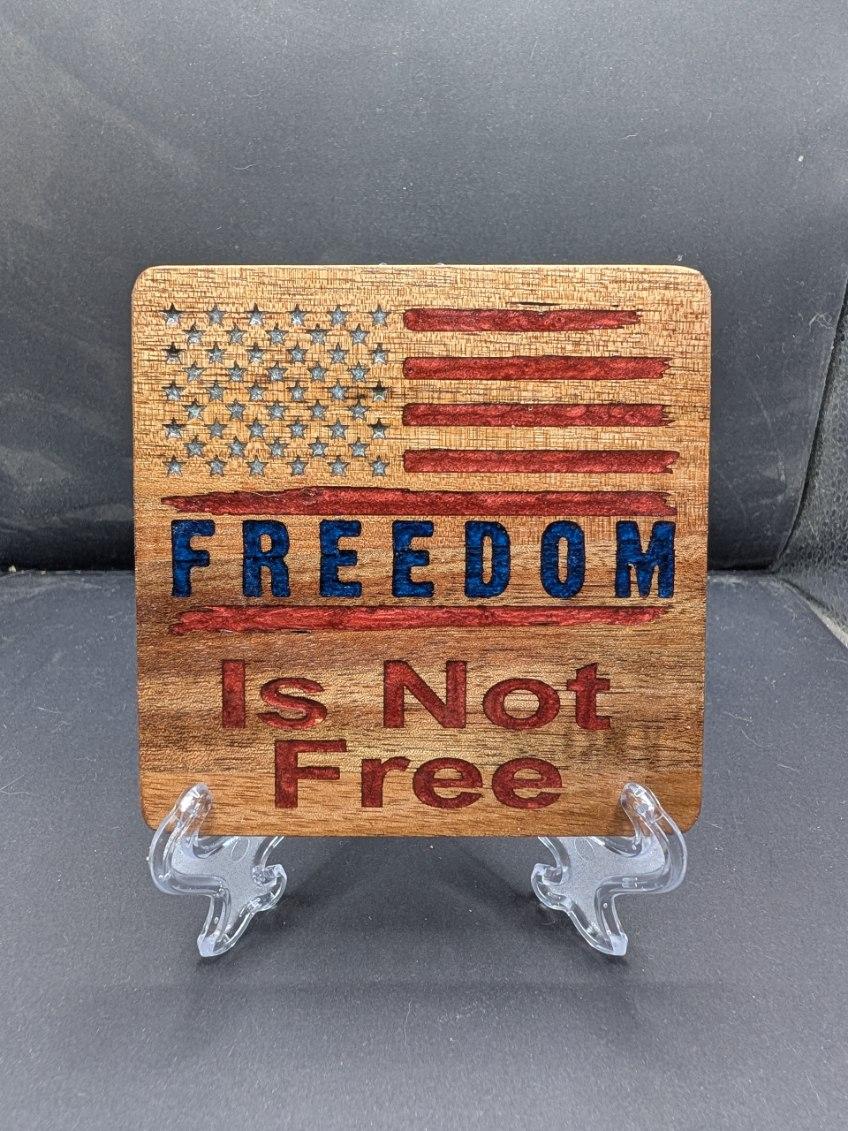 Laser Engraved with Resin Inlay
