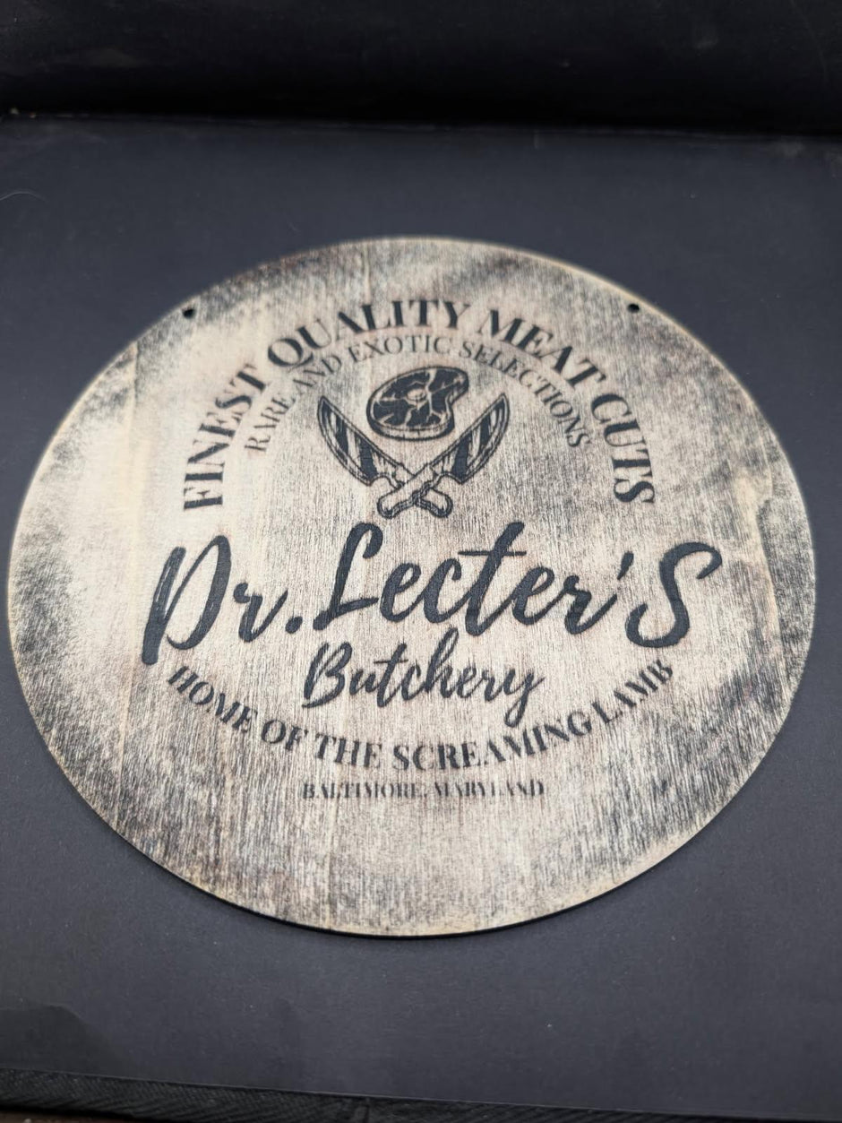 Laser Engraved Wooden Sign