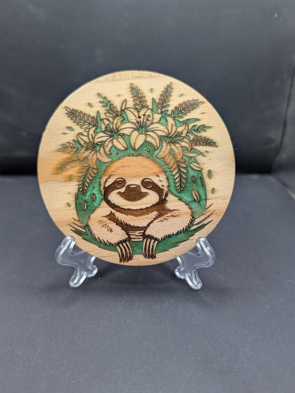 Laser Engraved with Resin Inlay