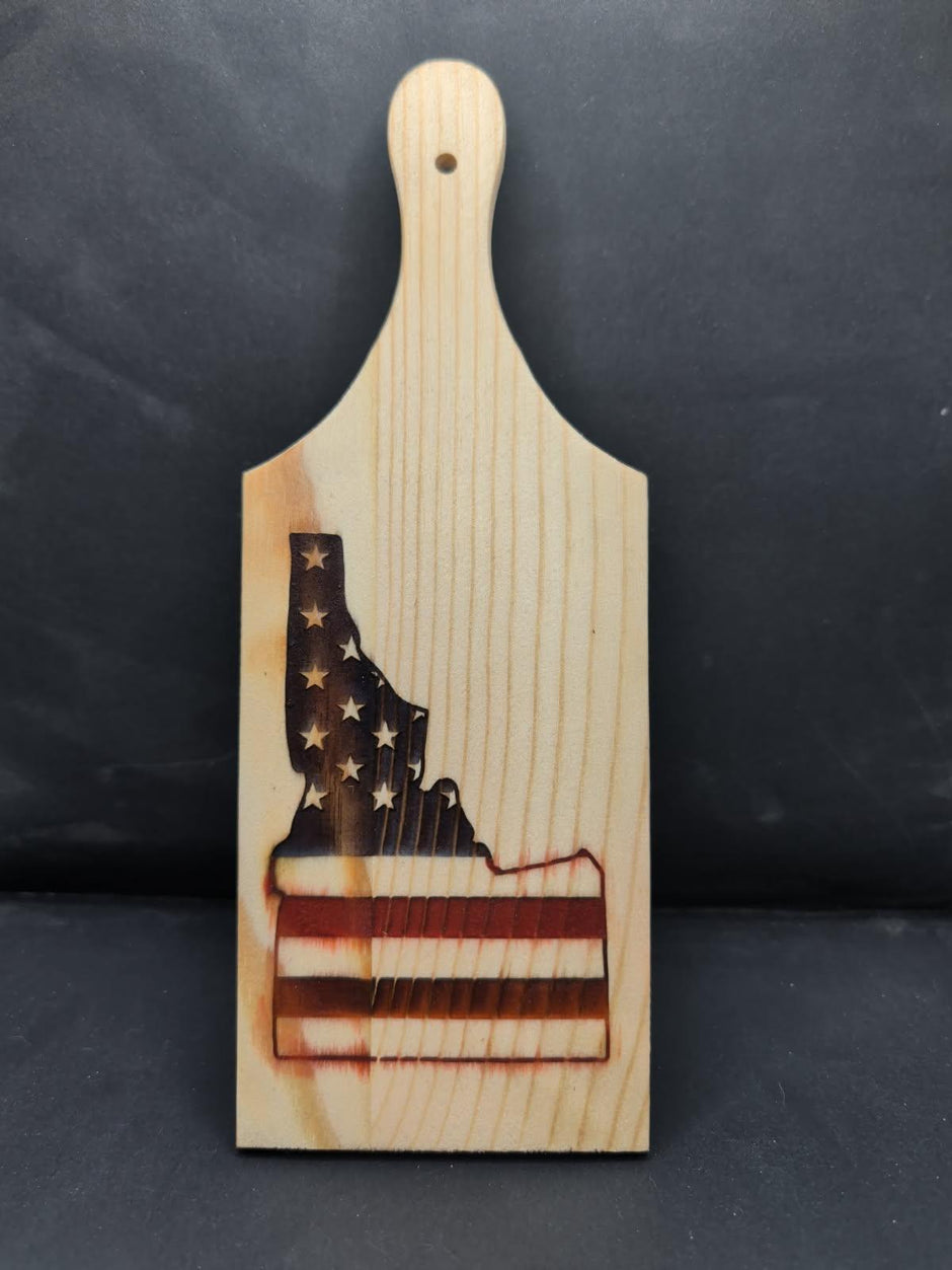Laser Engraved with Resin Inlay