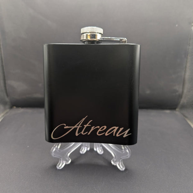 Laser Engraved Flask