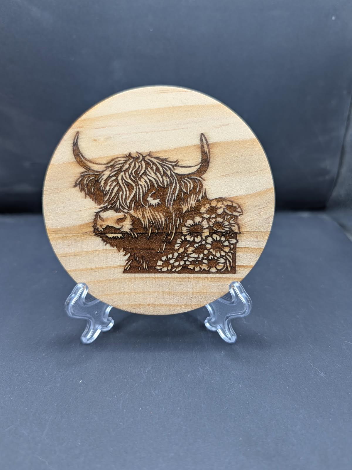 Laser Engraved with Resin Inlay