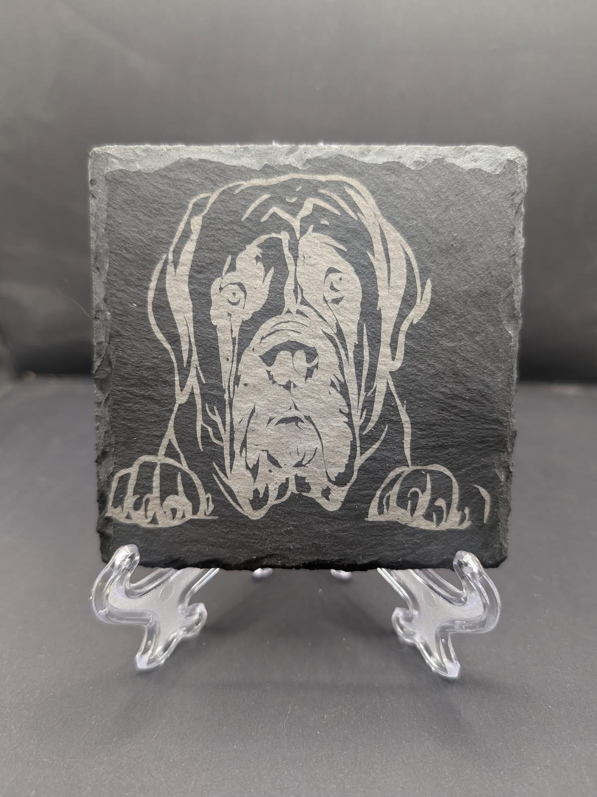 Laser Engraved Slate Coaster