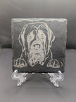 Laser Engraved Slate Coaster
