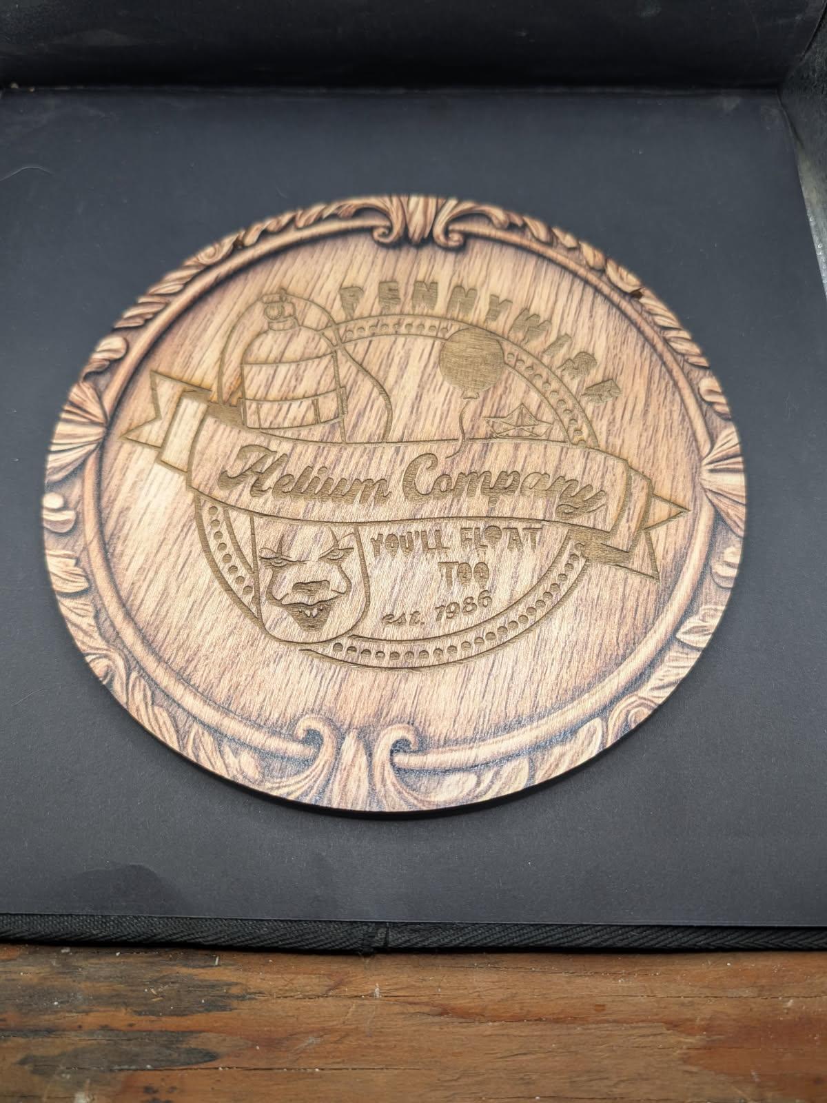 Laser Engraved Wooden Sign