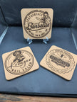 Custom Laser Engraved Cork Coasters