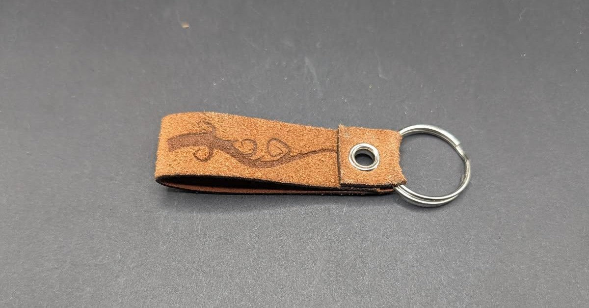 Engraved Leather Keychains