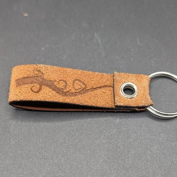 Engraved Leather Keychains